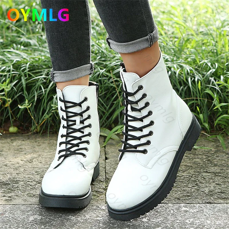 Qengg women 2021 autumn thin single British style ladies white fried street net red thin boots winter shoes women