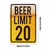 Beer Limit 20 - Vintage Metal Signs - 20*30cm/30*40cm - Warning