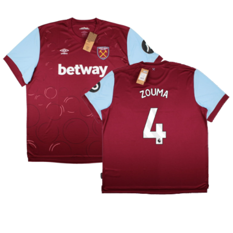 West Ham United Kurt Zouma 4 Home Shirt Kit 2023-2024