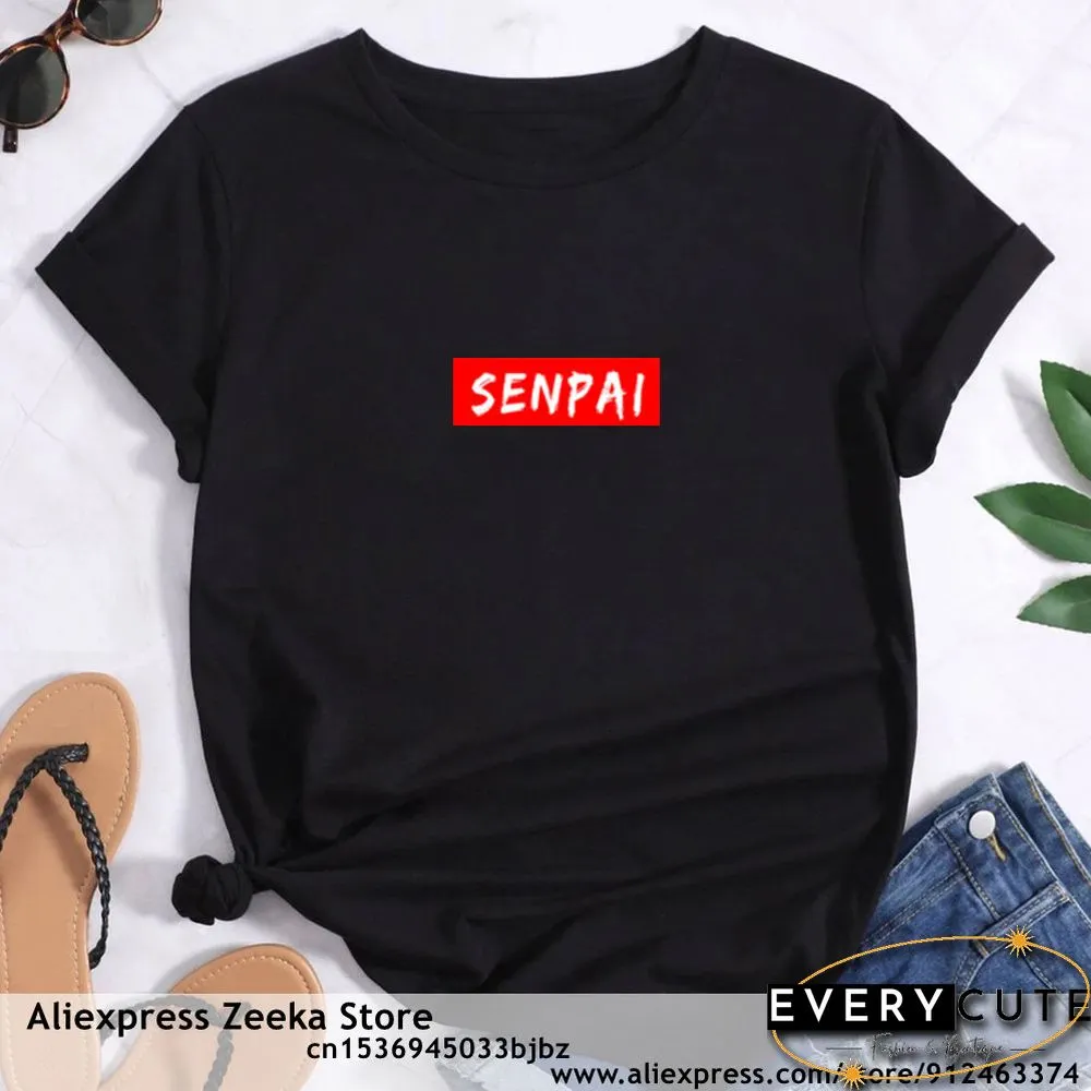 Womens Traveling Fun Print Tee-Shirt for Girls Y2K Harajuku Basics Collar White Shirt