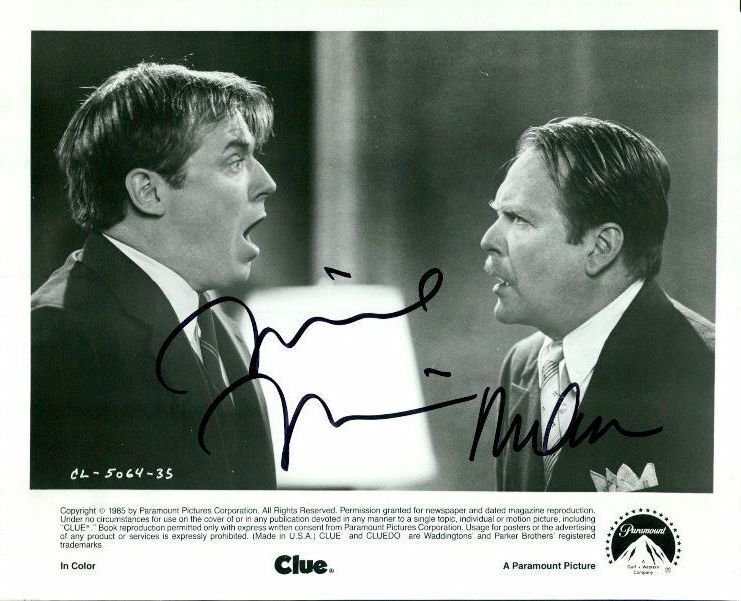 Clue signed cast 8x10 press kit Photo Poster painting (Michael McKean & Martin Mull)