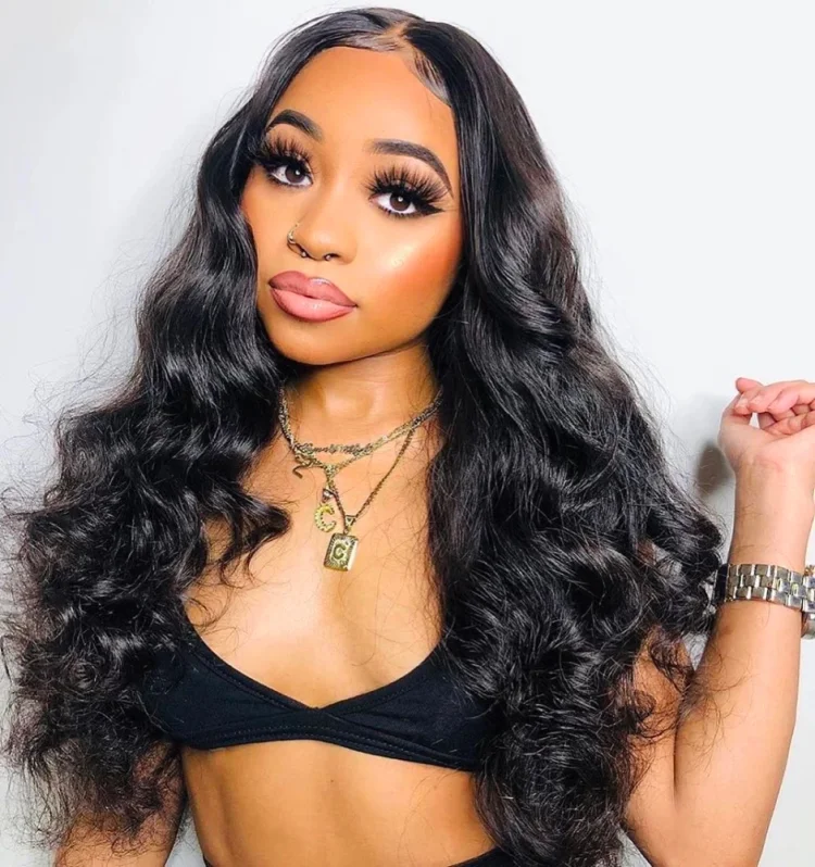 Body Wave Lace Front Human Hair Wigs-elleschic
