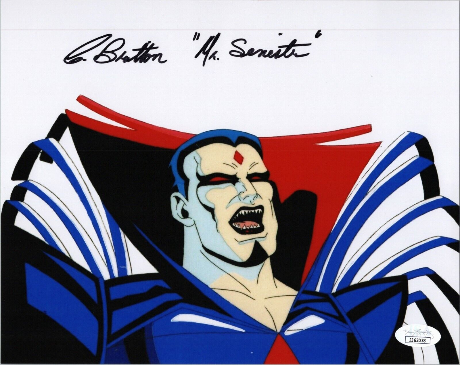 CHRIS BRITTON Authentic Hand-Signed X-MEN - MR. SINISTER