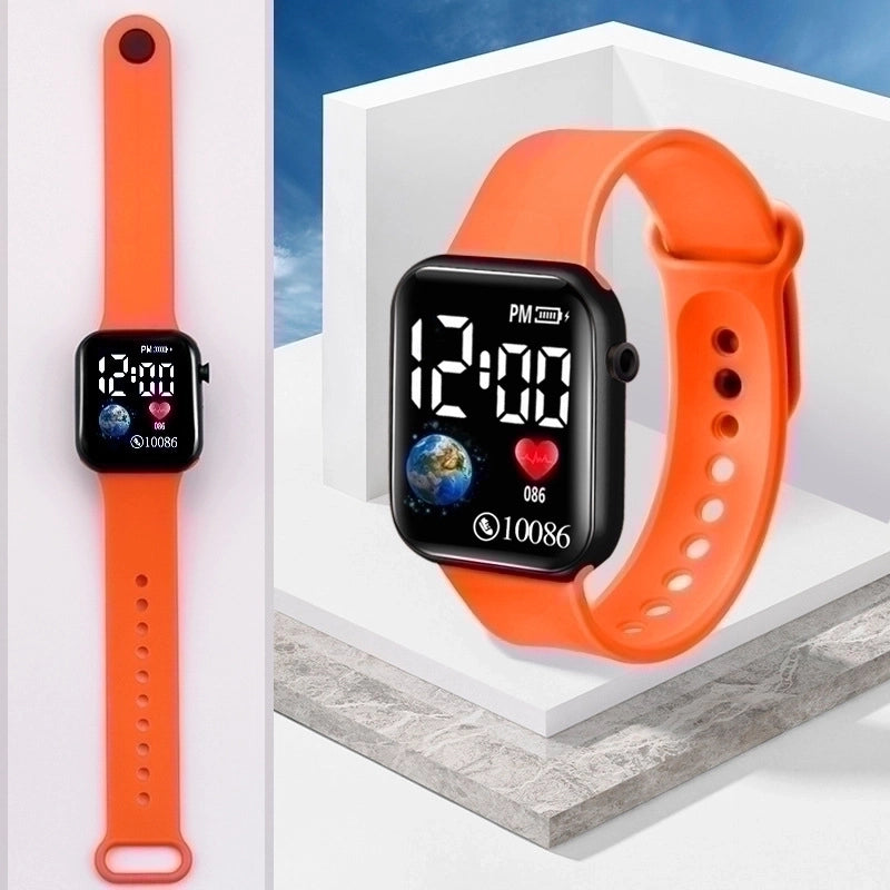 Minimalist Classic Style Solid Color Electronic Kids Watches