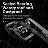 Mountain Bike Pedals For CXWXC CX-159 Bike Removable Anti-Skid Nails 2In1 Clipless Flat Pedal 9/16In 3 Bearings Bicycle Pedals Bicycle Accessories