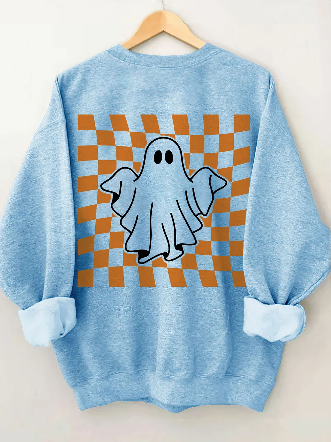 Ghost Outline Spooky Season Sweatshirt