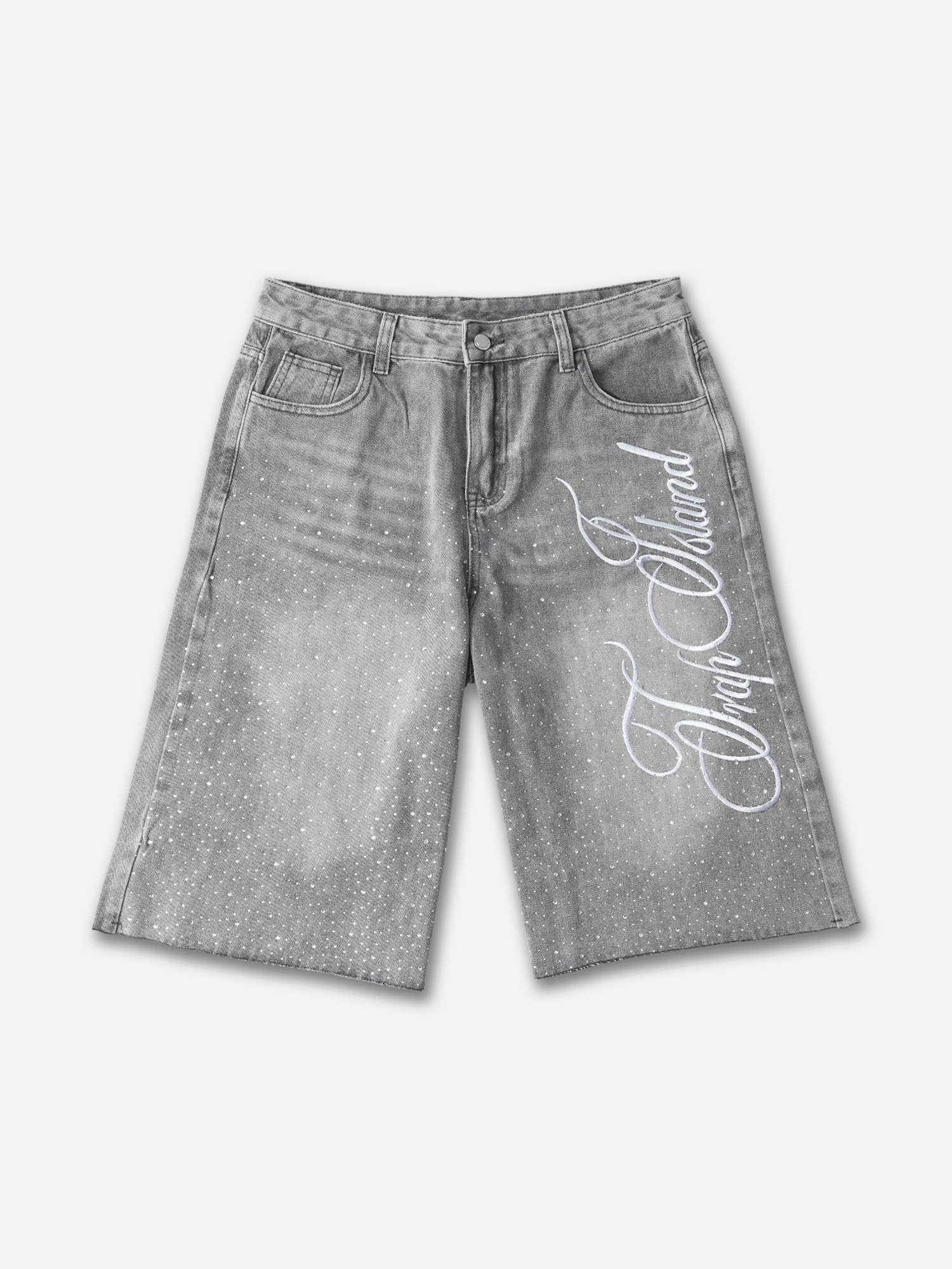 Vintage Washed High Street Jorts Distressed Denim Shorts - Sopula