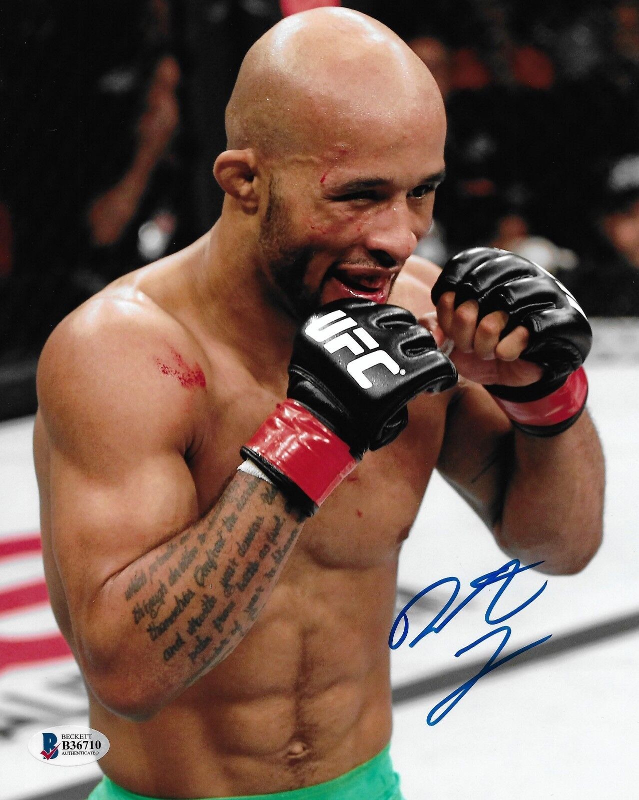 Demetrious Johnson Signed 8x10 Photo Poster painting BAS Beckett COA UFC WEC Picture Autograph C