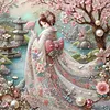 Kimono Girl-11CT Stamped Cross Stitch 50*50cm tapestrymarket