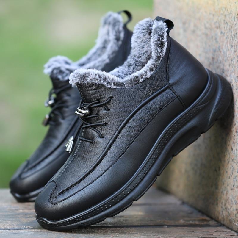 Men's new winter fleece warm shoes