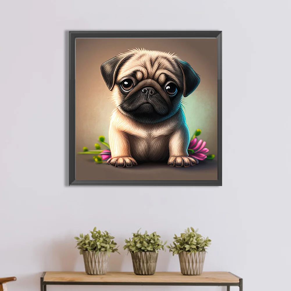 Diamond Painting - Full Round Drill - Dog(30*30cm)