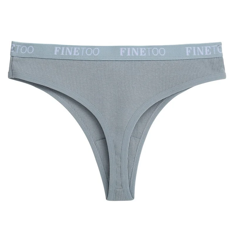 Cotton Panties Women Underwear Sexy G-String Lingerie Female Thong Underpants Briefs Finetoo Brand Intimates T-back Girls Pantys