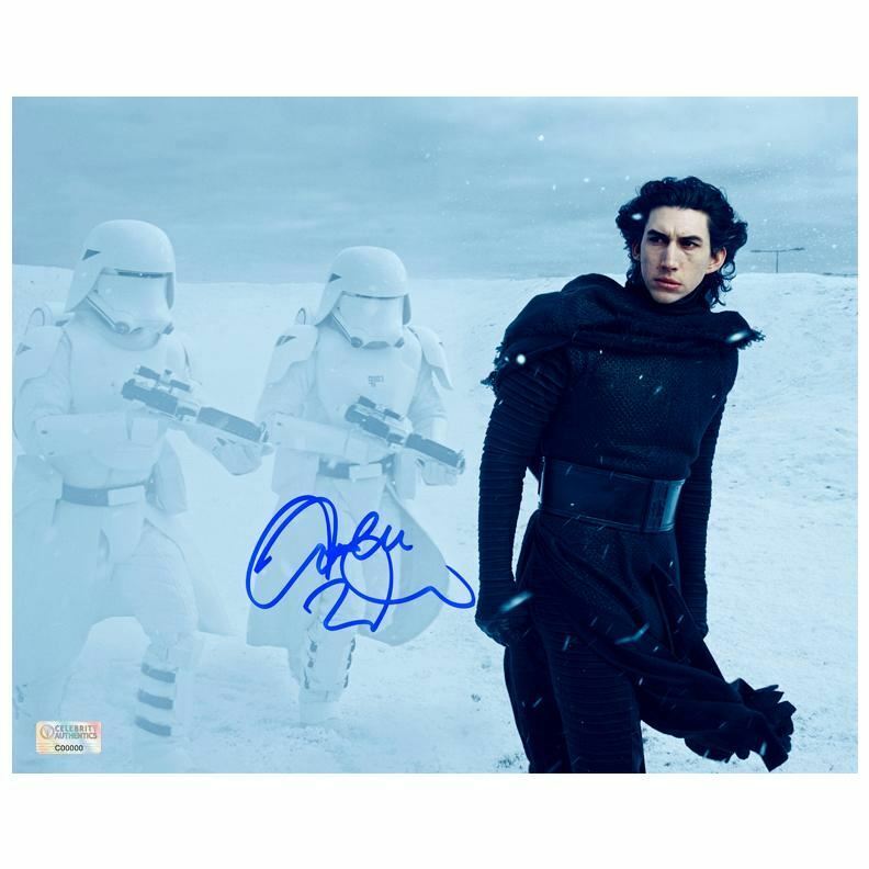 Adam Driver Autographed Star Wars The Force Awakens Kylo Ren Scene 8x10 Photo Poster painting