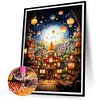 Diamond Painting -DIY Round Partial AB Drill Cartoon Town(45x55cm)