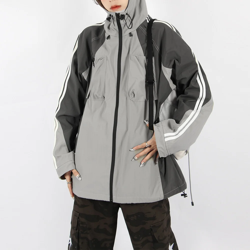 Zingj Zingj Brand Storm Coat Men And Women Outdoor Function Wind Vintage Hooded Loose Jacket Autumn New Jacket
