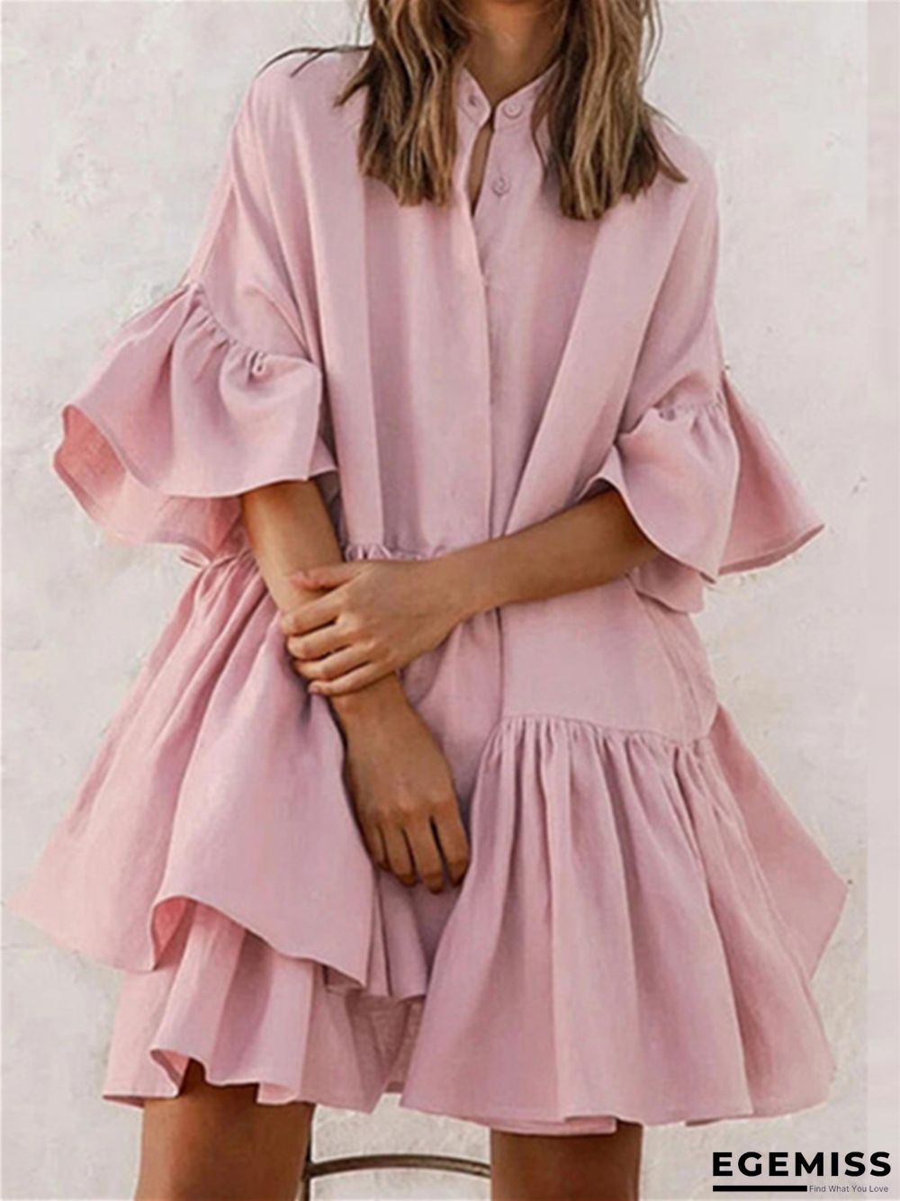 Chiffon Loose Solid Color High-end Dress | EGEMISS