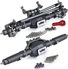 1/10 RC Crawler Car Axles, CNC Machined Aluminum Alloy Front and Rear Portal Axle for Axial SCX10 I SCX10 II RGT 86100 Redcat GEN8 rc car axles 1/10 rc car axle Parts