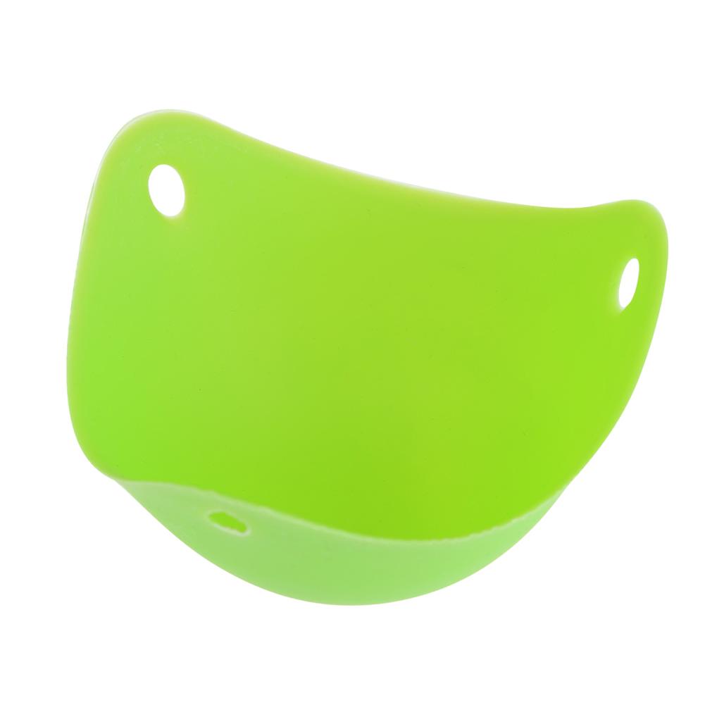 

Safety Silicone Egg Poacher Egg Cups Boiler Cookware Microwave Egg Cooker, Green, 501 Original