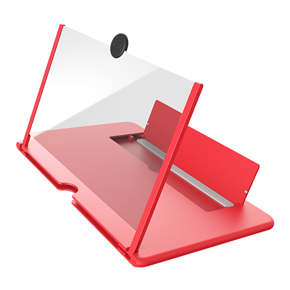 

12 inch 3D Mobile Phone Screen Magnifier HD Video Amplifier Bracket (Red), 501 Original