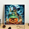 Diamond Painting - Partial Special Shaped Drill - Halloween Skeleton(Canvas|30*30cm)