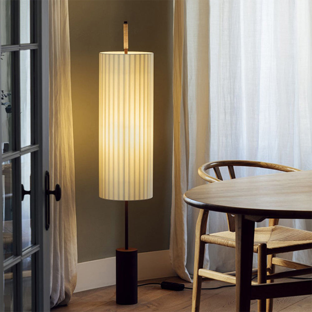 Vintage Fabric Wabi Sabi Dorica Floor Lamp