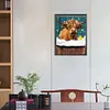 >SALE<5D DIY Full Round Drill Diamond Painting Cattle Kit Home Decoration Art Craft
