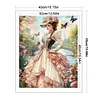 Victorian Girl-11CT Stamped Cross Stitch 40*50cm/15.75*19.69in