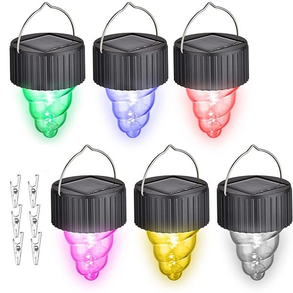 Creative Waterproof Led Christmas Lights Colorful Gradient Lamp Solar Light Party Outdoor Decor Garden Portable Hanging [6/3/1pcs ] - Shop Trendy Women's Fashion | TeeYours