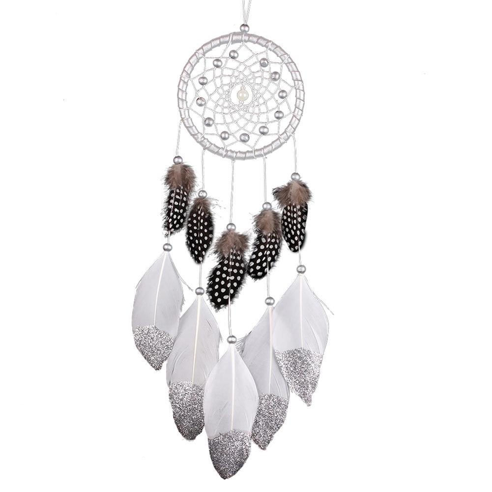 

Silver White Dream Catcher Feather Bead Hanging Decoration Ornament, 501 Original