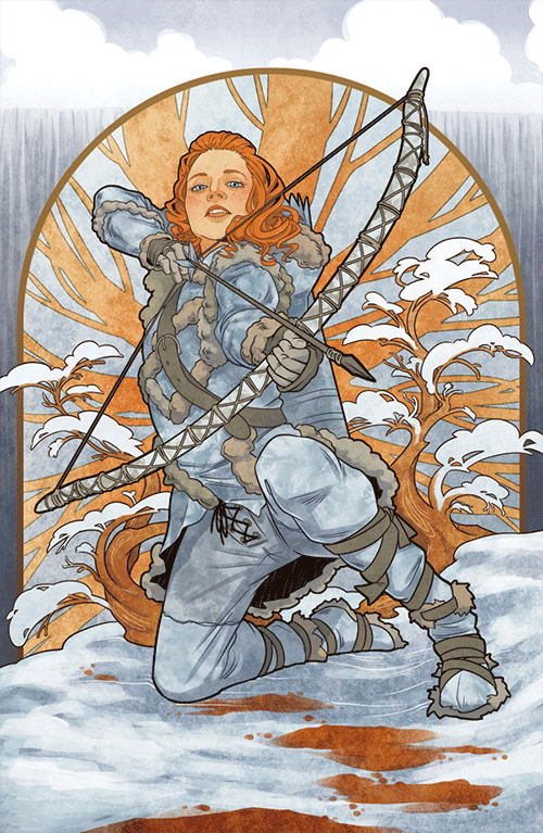 Diamond Painting Full Round fantasy stars archer girl (30*70CM)