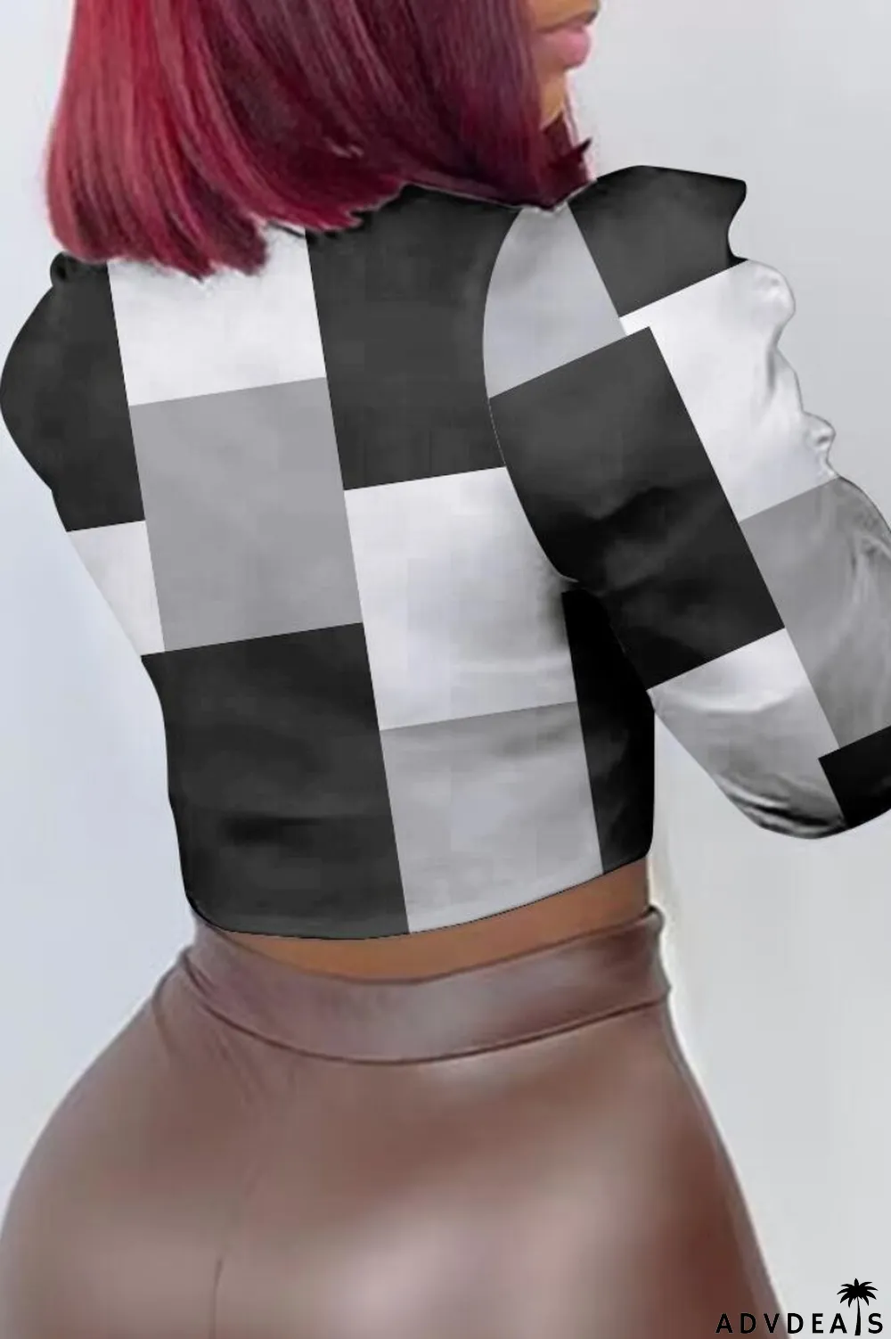 Yellow Casual Print Patchwork Shirt Collar Tops