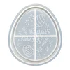 Easter Bunny Tray Silicone Mould DIY Easter Tray Resin Casting Moulds Reusable Easters Egg Storage Dish Moulds Handmade Ornament Mould for Coaster Gypsum Craft Gifts Making (Easter B)
