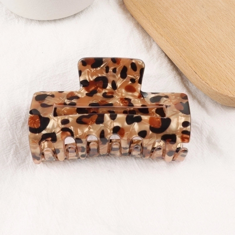 Mao Chen Ornament Barrettes Shark Clip Temperament Leopard Print Grip Autumn And Winter Hot Sale High Sense Clip Hair Accessories Barrettes