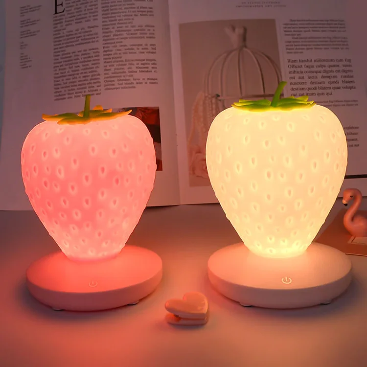 Creative Rechargeable Strawberry Night Light CSTWIRE
