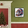 5D DIY Full Square Drill Diamond Painting Indian Eagle Kit Home Decor 35x35cm