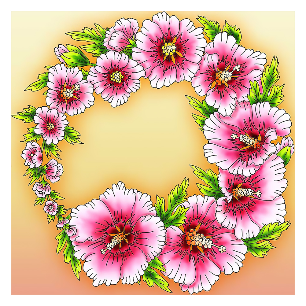 

Wreath - Special Shaped Diamond Painting - 30*30CM, 501 Original