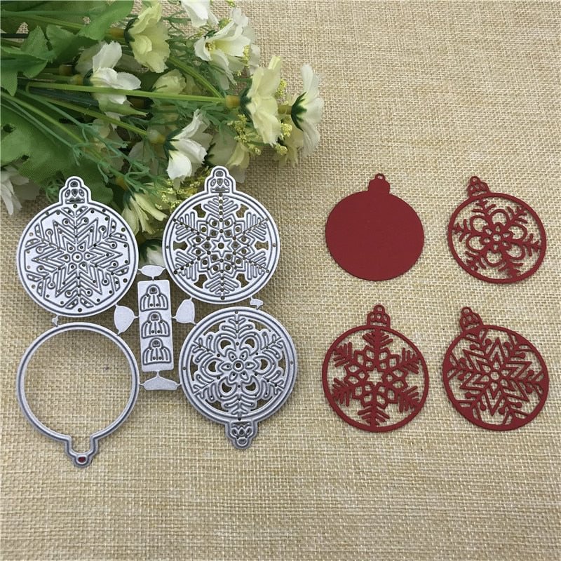 Christmas bell snowball Metal Cutting Dies For DIY Scrapbooking Album Embossing Paper Cards Decorative Crafts