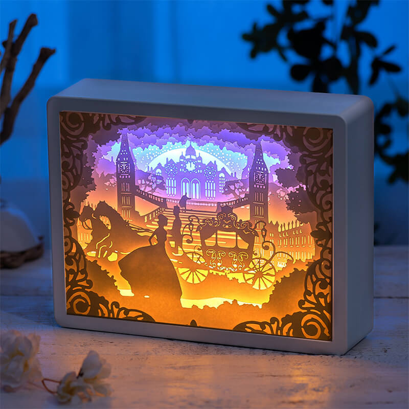 3D Light Shadow Paper Sculpture Lamp