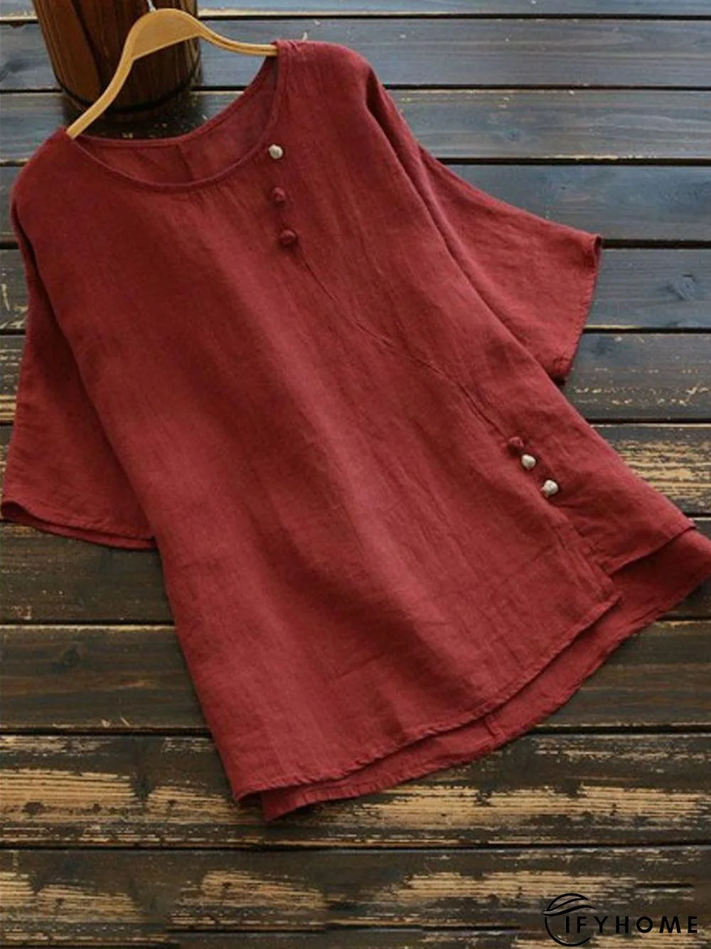 Casual Crew Neck Short Sleeve Tops | IFYHOME