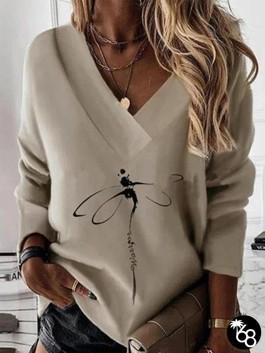 Elegant and light  long sleeve top | 168DEAL