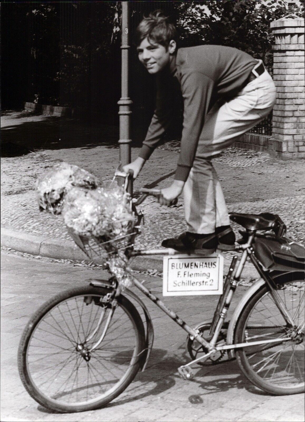 Heintje On Bicycle - Vintage Press Photo Poster painting Norbert Unfried (U-3988