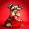 Diamond Painting-DIY Full Round Drill Heart And Dog