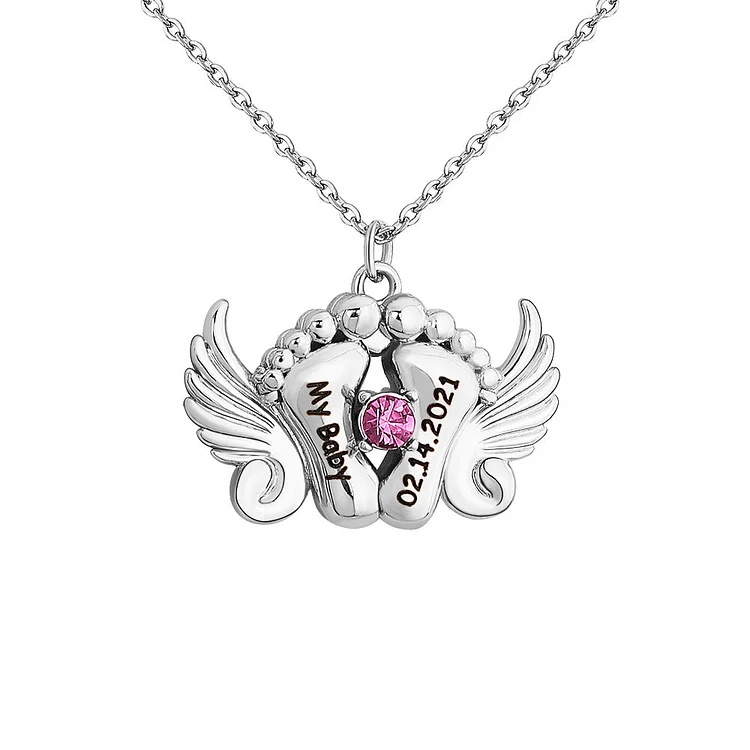 Vintage Angel Wings Love Necklace