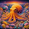 (US Local)4Pack Octopus-Crystal Rhinestone Diamond Painting(30x30cm)