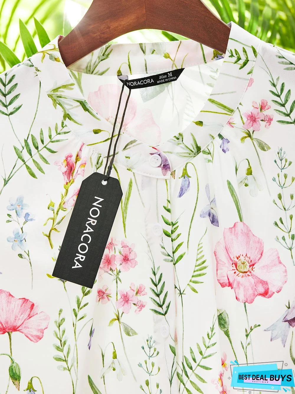 Casual Floral Short Sleeve Blouse
