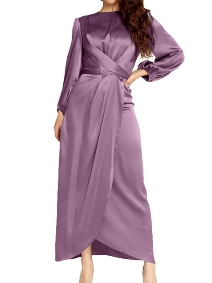 Elegant Tunic Satin Dress