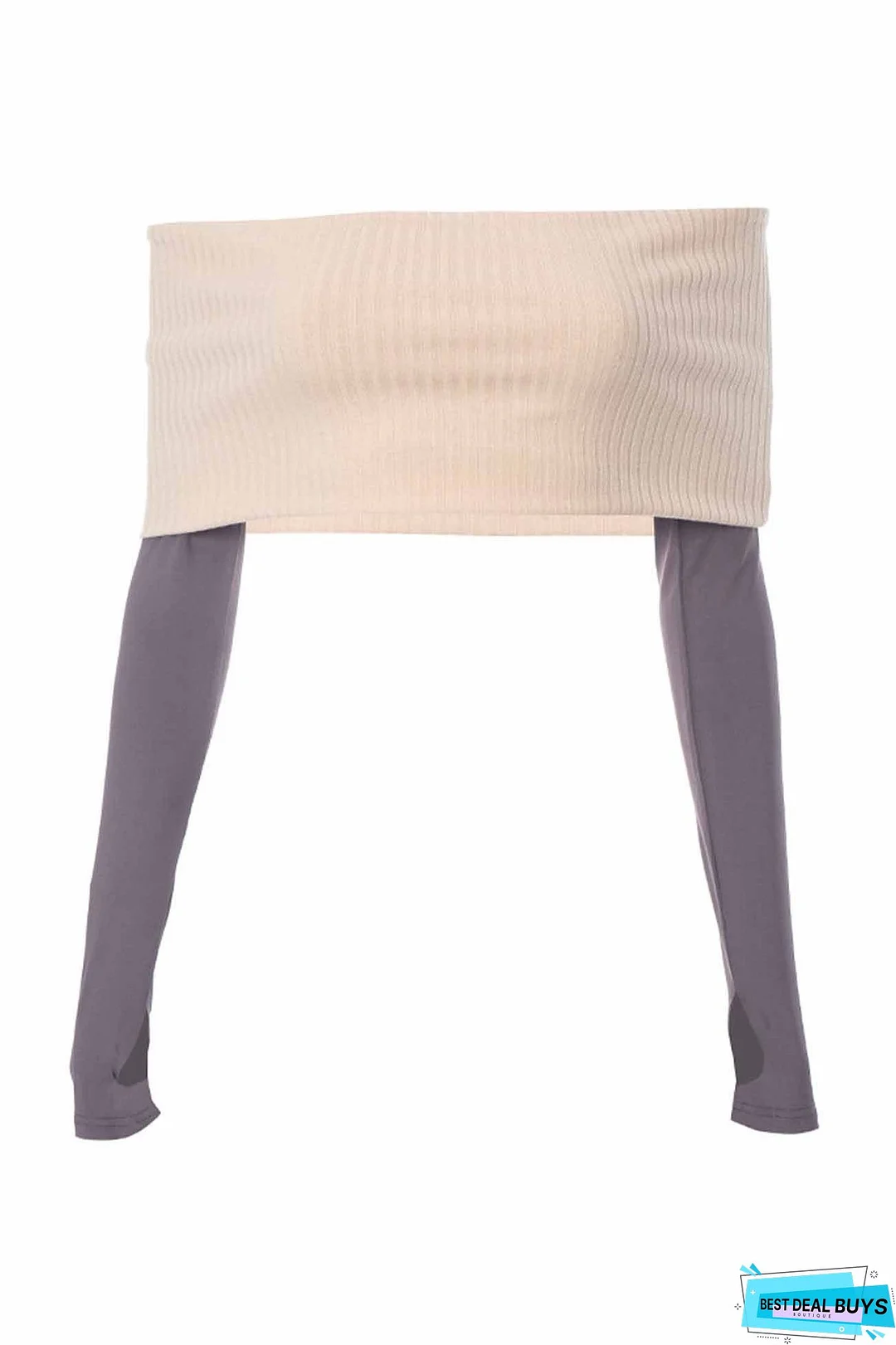 Long Sleeve Off Shoulder Neckless Short Top