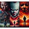 (50*45cm)Horror Movie Protagonist - Full Round Drill Diamond Painting