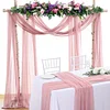 6/10FT Soft Chiffon Wedding Event Arch Curtains Table Runners