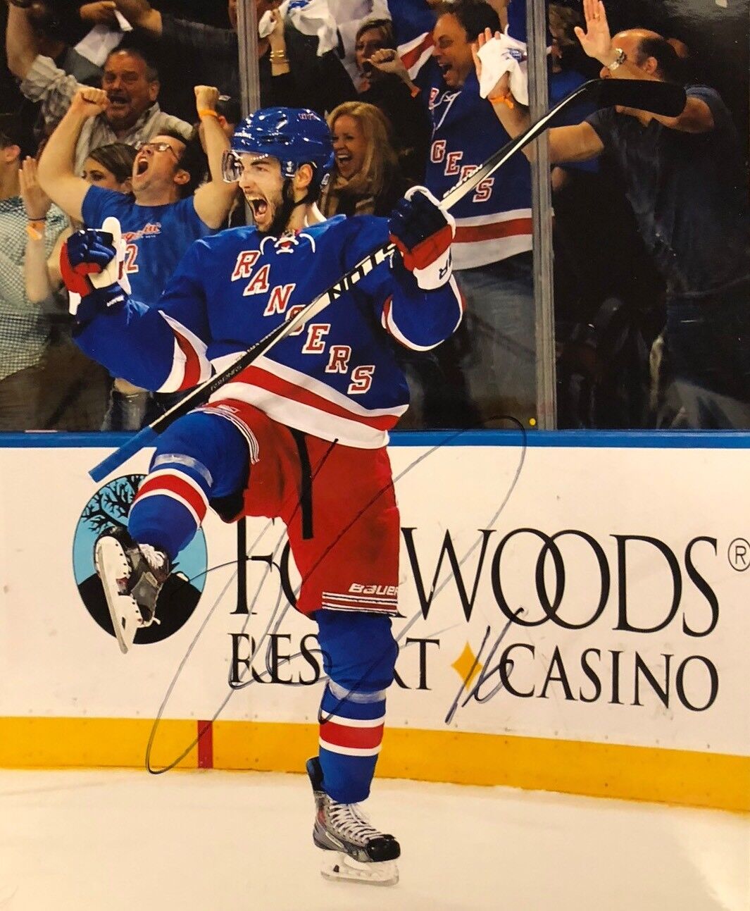 Derick Brassard AUTOGRAPH New York Rangers Photo Poster painting 8x10 Signed